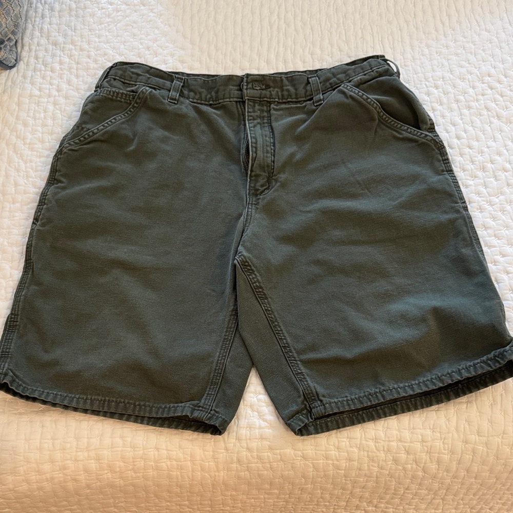 Men's Carhartt Green Denim Shorts